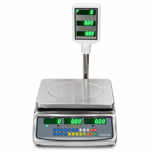 Model:-  ZIT 30 PRC Pole DIZIMAX PRC Plus Premium Digital weighing machine/ Price Computing Weight Scale, Rechargeable Battery, Backlight Dual LED Display, Use For Retail Shop, Commercial Purposes (Capacity 30kg* 5g) Pan size 11.5x9.5 inches (290mmx240mm)