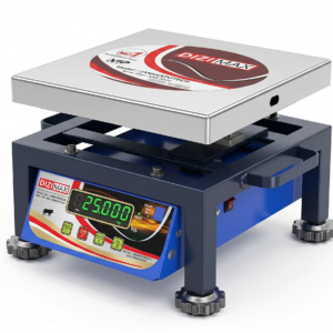 DIZIMAX 250X250 Chiken Scale Stainless steel  top, 50/100kg capacity Digital Weighing Machine/Scale. Heavy Duty with Dual Bright Display for Shops, Factories, Supermarket, Poultry and all type of commercial/personal uses. Model:-  ZIP-250 Chiken